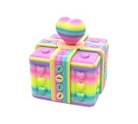 Genérico Streich Spielzeug - 3D-Druck 7.2 x 6.6 x 6.6 cm | Partyzubehör with Festliche Scherz-Puzzle-Box, Für Kinder, Jugendliche & Erwachsene | Zu Weihnachten, Geburtstag & Feiern