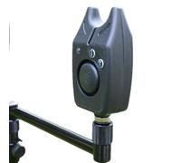Genérico Strike Alert - de Alarma de picadura de para detección de caña | Receptor de Campana Activado por Sonido con Control de sensibilidad y señal indicadora Visual para Nocturna d
