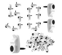 Genérico String Light Clips Outdoor, Cord Holders, Waterproof Heavy-Duty Set, 50-Piece Hanger Hooks, for Party Decor, Holiday Lights, Craft Display, Photo Wall, Art, Home Use