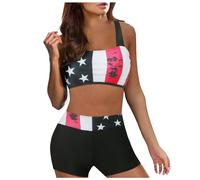 Genérico String Mini Bikini Damen Bikini Damen Push Up Wickeloptik Lace Up Top Set Zweiteiliger Badeanzüge V Jugendliche Mädchen Hohe Beine Badeanzüge