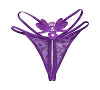 Genérico String Sexy Tangas para Mujer Tanga Comestible Sexy Eróticas Sexy Tanga De Hilo, Tanga En Forma De T Mini String De Encaje Tanga De Hilo