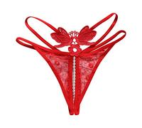 Genérico String Sexy Tangas para Mujer Tanga Comestible Sexy Eróticas Sexy Tanga De Hilo, Tanga En Forma De T Mini String De Encaje Tanga De Hilo