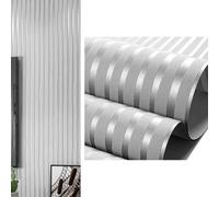 Genérico Striped Wallpaper Decor - Wallpaper Roll | Flocking Wallcoverings,Simple Non woven Background Thicken Waterproof Kitchen Wall Covering, for Furniture Bedroom Living Room Apartment Hotel