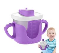 Genérico Strohbecher Für 1-Jährige, Babywasserflasche,Cartoon-Schnabeltasse Mit Deckel, Babytasse - Kleinkind-Wasserflasche, Abgestufter Wasserbecher Milch, Kinder, Zuhause, Outdoor, Saft