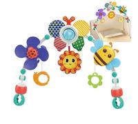 Genérico Stroller Arch Toy - Sensory Toy Activity Crib Bassinet Ţoy with Clip On Design, Cute Clip On Design for Travel Crib Bouncer, Stroller Arch Ťoy for Kids, Newborns,