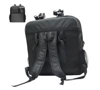 Genérico Stroller Bag, Portable Travel Carry Cover, Foldable Airport Stroller Storage, Backpack Straps Car Seat Cart for Airplane, Air Travel, 46x48x18 cm, Black, Oxford Cloth