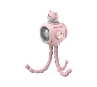 Genérico Stroller Fan, Spray Water Fan, 3-Speed Wind Control, USB Powered Lightweight Design, Portable Cooling Device for Outdoor Travel or Carriage Use, 7.87x4.33x4.53 Inches 1 Piece