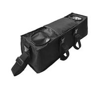 Genérico Stroller Organizer, Stroller Pouch, Secure Attachment Storage with Fastener Strap, Water Bottle Holder, Diaper Bag for Golf, Park, Airplane, Travel, Mom Use, Black, 50x14x17cm