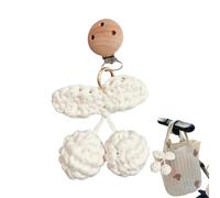 Genérico Stroller Pendant, Funny Car Seat Toys, Colorful Cradle Pendant For Kid, Soft Cotton Material, Adorable Design, Ideal For Home, Travel, Outdoor Use, 5.91x3.94 Inch