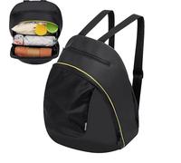 Genérico Stroller Storage Bag - Quick-Release Wearable 4-in-1 Organizer | Multi-Compartment Diaper & Bottle Holder For Prams, Car Seats & Travel | Durable Black Stroller Backpack