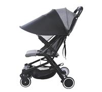 Genérico Stroller Umbrella, Waterproof Sun Protection Cover, Black Dustproof UV Shield with Adjustable Features, Compact and Portable for Travel, Jogging, Hiking, Picnic & Shopping Use