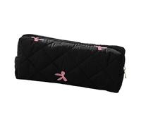 Genérico Student Pencil Bag, Bow Tie Pen Pouch, Smooth Zipper Closure Case, Large-Capacity Stationery Spacious & Organized Storage, Sturdy & Portable, For Middle School Supplies