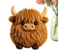 Genérico Stuffed Animal Cow, Adorable Cuddly Plush Toy, Soft Plush Cow Throw Pillow, Farm Animal Stuffed Doll Cushion for Kids Boys Girls Women Bedroom Home Birthday New Year Nursery Decor Gift Use