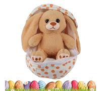 Genérico Stuffed Animal Doll - 25 cm/9,84 pulgadas Adorable Easter Decor | Zip Up Egg Plush Figurine,for Women Men Kid Boys Girls Teens Adults Bedroom Shelf Table Study Nursery Bed Sofa