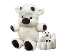 Genérico Stuffed Animal - Oversized Farm Friend Figure, Soft Cuddle Material, Sweet Spotted Pattern, Nursery Decoration Comfort Item, Children's Playroom Bedroom Plush, 18 Inch Black White Gift