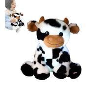 Genérico Stuffed Animal - Plush+PP Cotton, 7.87x7.87x5.91in Plush Toy Cuddly Stuffed Cow | Soft Durable Play Companion, Kids Plushes Animal for Bedtime, Imaginative Play, Gifting, Nursery Decor