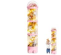 Genérico Stuffed Animal Storage Tube, Sophisticated Toy Organizer Tube Display Box For Stufffed Animals, Easy To Set Up Transparent Stuffed Animal Tubes Storage For Bedroom, Living Room
