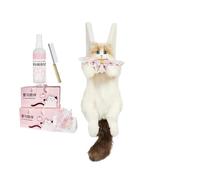 Genérico Stuffed Animals Backpack | Cat Shaped Backpack With Detachable Straps | Realistic Cat Shaped Bôackpack | For College Work Office Travel Vacation Weekend Trip Daily Commute Hiking Picnic, rosa