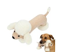 Genérico Stuffed Animals for Dogs,Animal Design Tough Teether - Squeaky Plush Dog Toys,for Small Breed Pet Puppy Teething Boredom Relief Heavy Chewers Enrichment