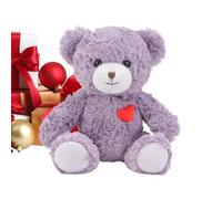 Genérico Stuffed Bear - Cute Stuffed Animal, Heart Design Collectible Pillows, Plush Bear For Girl Boys Adults Birthday Valentine Easter Christmas Kids