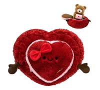 Genérico Stuffed Bear in Heart Box - Romantic Plush Toy for Gifting | Soft Bear with Decorative Heart Box, Love Proposal Confession Birthday Gift for Women, Teens, Holiday Celebration Surprise