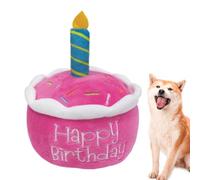 Genérico Stuffed Birthday Cake Toy | Plush Toy, Creative Birthday Gift For Dogs, Washable & Durable, Suitable For All Breeds, Boy & Girl Gift