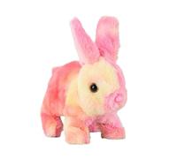 Generico Stuffed Bunny, Cute Cartoon Plush Toy, Electronic Animal with Sounds, Wiggling Ears, Twitching Mouth & Nose, (Size: 7.87x6.89x4.33 inches), Fun Gift for Boys & Girls