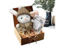 Genérico Stuffed Bunny Toys - Soft Bunny Toys, Portable Hugging Companion Doll | Small Stuffed Toy for Girl Boy Christmas Easter Valentines Indoor Desk Sofa Car