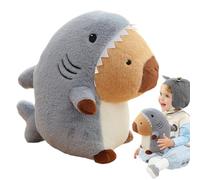 Genérico Stuffed Capybara - 13.7in Reversible Shark Capybara Plush Toy, Plush Cute Capybaras Doll, Soft Pillow Animal Companion For Kids, Boys & Girls, Aesthetic Stuffed Animal Gift