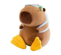 Genérico Stuffed Capybara Plush Toy, Soft Cuddly Animal Doll with Swimwear Outfit, Portable Decorative Companion for Kids and Adults, Home Car Bedroom Birthday Christmas Graduation Gift 9.84 Inches