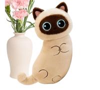 Genérico Stuffed Cat Plush | Cute Realistic Soft Decor | Realistic Cat Stuffed Animal | Mini Companions For Home House Indoor Bedroom Desk Outdoor Girls Boys Woman Man