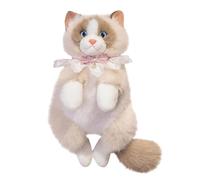 Genérico Stuffed Cat School Backpack, Cute Plush Bag, Soft Kids Bag with Lightweight Mini School Backpack Comfortable Design, Adjustable Straps Easy Carry for Elementary Students Daycare Beach Travel
