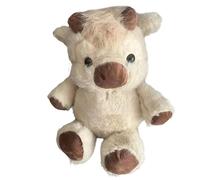 Genérico Stuffed Cow - Plush Animal Pillow, Farm Figure with Ultra Soft Velvet, Cuddly Body Comfort Companion, Ideal for Nursery Bedroom Decor and Birthday Gifting