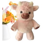 Genérico Stuffed Cow - Plush Animal Pillow, Farm Figure with Ultra Soft Velvet, Cuddly Body Comfort Companion, Ideal for Nursery Bedroom Decor and Birthday Gifting