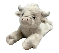 Genérico Stuffed Cow Plush - Soft Companion, Cartoon Cushion for Kids Room, Soft Pillow with Farmhouse Decor, Sofa Interior, Lying Pose Plush for Birthday Celebration, and Boy Girl Playtime