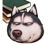 Genérico Stuffed Dog Shape Pillow - Plush Husky Head Cushion, Stuffed Dog Pillow for Home Office Apartment Hotel College Dorm Room Farmhouse Car Interior Living Room Decor