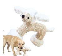 Genérico Stuffed Dog Toys - Soft Plush Chew Companion for Playtime Fun | Polyester Fabric with Cotton Filling, Squeaky Interactive Animal Toy, Comfort Buddy for Puppies Small Medium Pets