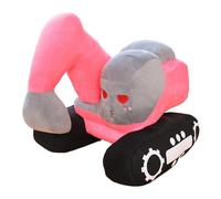 Genérico Stuffed Excavator Plush Toy, Portable 10 Inch Plush Doll Cartoon Car Toys for Living Rooms Children’s Room, Soft and Huggable Dolls, 10.24x9.06x9.06 Inches