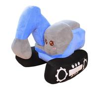 Genérico Stuffed Excavator Plush Toy, Portable 10 Inch Plush Doll Cartoon Car Toys for Living Rooms Children’s Room, Soft and Huggable Dolls, 10.24x9.06x9.06 Inches