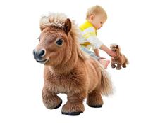 Genérico Stuffed Horse Plush Toy - Robot Pony Toys, Soft Plush Horse with Movement & Sounds | Electric Pet Toys, Interactive Learning Development Toy For Kids Boys Girls