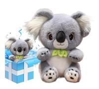 Genérico Stuffed Koala Toy, Soft Plush Animal Doll, Cuddly Grey Companion, Medium Size, Huggable Comfort Gift, Cute Decorative for Nursery Bedroom Travel Car Seat Classroom Girls Boys Playroom