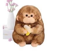 Genérico Stuffed Monkey Plush, Cute Soft Plush Doll, 11.8 Inch Holding Banana Toy, Huggable with Material, Stuffed Monkey for Kids Birthday Gift, Living Room Sofa, Bedroom, Bedside Table Decor