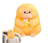 Genérico Stuffed Monkey Plush, Cute Soft Plush Doll, 11.8 Inch Holding Banana Toy, Huggable with Material, Stuffed Monkey for Kids Birthday Gift, Living Room Sofa, Bedroom, Bedside Table Decor