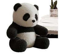 Generico Stuffed Panda - Plush Cotton 21x15x13cm Soft Realistic Panda Bear Doll | Plush Hug Toy For Stress Relief Comfort | Student Psychology Classroom Nursery Decor Birthday Gift