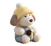Genérico Stuffed Puppy Dog Plush Toy, Soft Animal Doll, Cuddly Gift for Valentine’s Day, Birthday, Bedroom or Car Decor for Kids, Girls, Boys and Adults, 1 Piece, 12.6 Inches