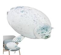 Genérico Stuffed Seal Pillow - Cute Seal Plush Animals | Realistic Soft Cuddly océàn Toy | Chubby Cuddle Animal Doll Birthday Gift Dolls For Kids Boys Girls Indoor Outdoor