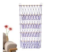 Genérico Stuffed Toy Net,4 Layers Bohemian Organizer - Adjustable Wall Mounted Macrame Holder, Boho Nursery Furniture Plush Organizer, Bohemian Height Adjustable Hammock For Bedroom, Nursery