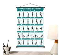 Genérico Stuhl-Yoga Poster Für Senioren (40 x 60 cm) - Anschauliche Übungstabelle Für Fitness & Beweglichkeit AB 60 | Wetterfestes PVC-Poster Für Zuhause & Studio | Dehnübungen & Pilates Im Sitzen