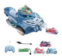 Genérico Stunt Racing Bike - Wireless Control Trick Motorcycle for Action Fun | RC Vehicle with Flashing Lights and Sound Effects, Multi-Terrain Wheels, Ergonomic Design for Playtime