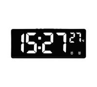 Genérico Sturdy Alarm Clock - Lightweight Led Clock, Bedside Clocks with Backlight Design, Wireless Clocks with Temperature Display, Home Digital Alarm, Portable Timepiece for Living Room Decor